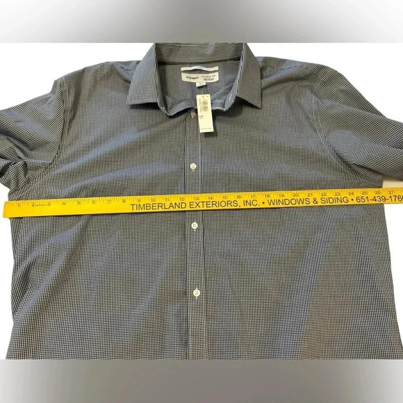 Old Navy Men’s Button Down Shirt Size XXL Tall Slim Fit Non Iron New With Tags - Picture 12 of 13